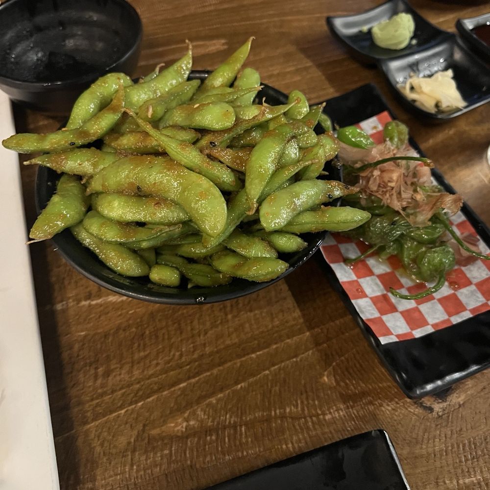Pier 50 Sushi - Arden - Spicy garlic edamame - Sushi Bars Near Me - Sacramento, California Pier 50 Sushi - Arden - Spicy garlic edamame - Sushi Bars Near Me - Sacramento, California