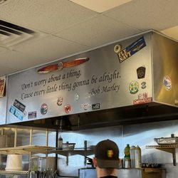 Suncoast Cafe - Someone loves Bob Marley! The music played the entire time we were there.