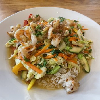 Trubroth - Shrimp stir fry - Coffee & Tea Near Me - Travelers Rest, South Carolina