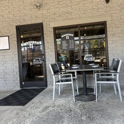 MaGerk's Pub and Grill - The outside front door, view from my seat.