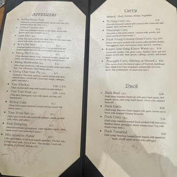 Boran - Menu - Thai Near Me - Brooklyn, New York