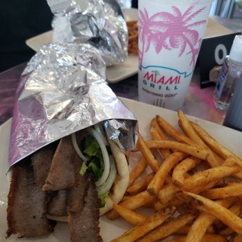 Miami Grill - Gyro, fries, and drink - Burgers Near Me - Cutler Bay, Florida Miami Grill - Gyro, fries, and drink - Burgers Near Me - Cutler Bay, Florida
