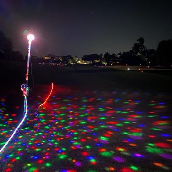4 Glow Golf - We use LED Lights and Portable power to light up the golf course! - Golf Near Me