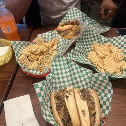 GMO Cheesesteak Waffle Garlic Fries GMO Cheesesteak Waffle Garlic Fries