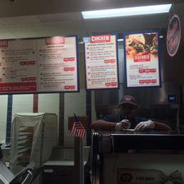 The manager taking our order. Best subs of all Jersey Mikes locations because of this guy! The manager taking our order. Best subs of all Jersey Mikes locations because of this guy!