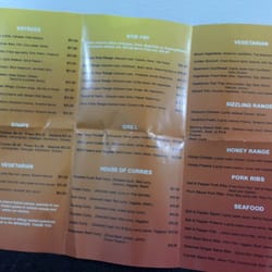 Thai Basement - Take away menu