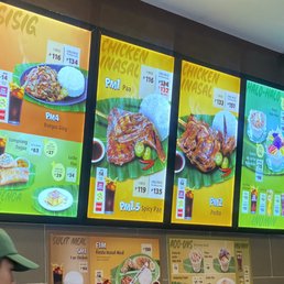 Menu board great food for very inexpensive
