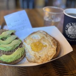 Old New York Deli & Bakery - Yummy avo and egg on pumpernickel!