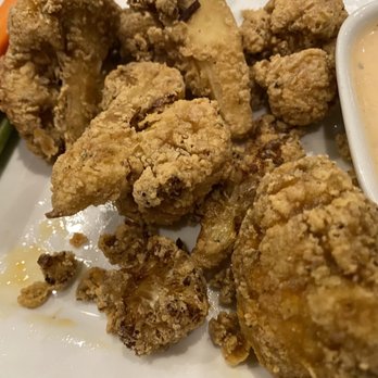 Ember & Greens - Fried cauliflower with spicy dipping sauce. Delicious! - New American Near Me - Houston, Texas Ember & Greens - Fried cauliflower with spicy dipping sauce. Delicious! - New American Near Me - Houston, Texas