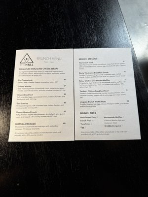 Menu photo 1 The Hall San Francisco, CA
