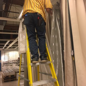IKEA - Alfred getting the much needed curtains down! - Furniture Stores Near Me - Renton, Washington IKEA - Alfred getting the much needed curtains down! - Furniture Stores Near Me - Renton, Washington
