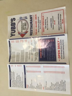 Menu photo 2 Yubbs Pizza Niagara Falls, NY Menu photo 2 Yubbs Pizza Niagara Falls, NY