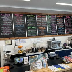 Goodness Bowls - Front counter and menu