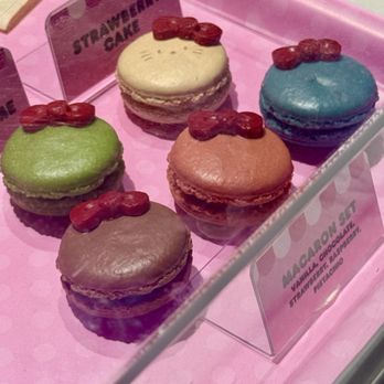 Hello Kitty And Friends Cafe - October 30, 2025 | Thursday | Macaron Set | Shared w/friends! - Themed Cafes Near Me - Universal City, California