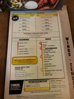 Menu photo 2 Buffalo Wild Wings San Diego, CA