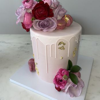 Petite Sweets Detroit - a cake decorated with flowers - Custom Cakes Near Me - Detroit, Michigan Petite Sweets Detroit - a cake decorated with flowers - Custom Cakes Near Me - Detroit, Michigan