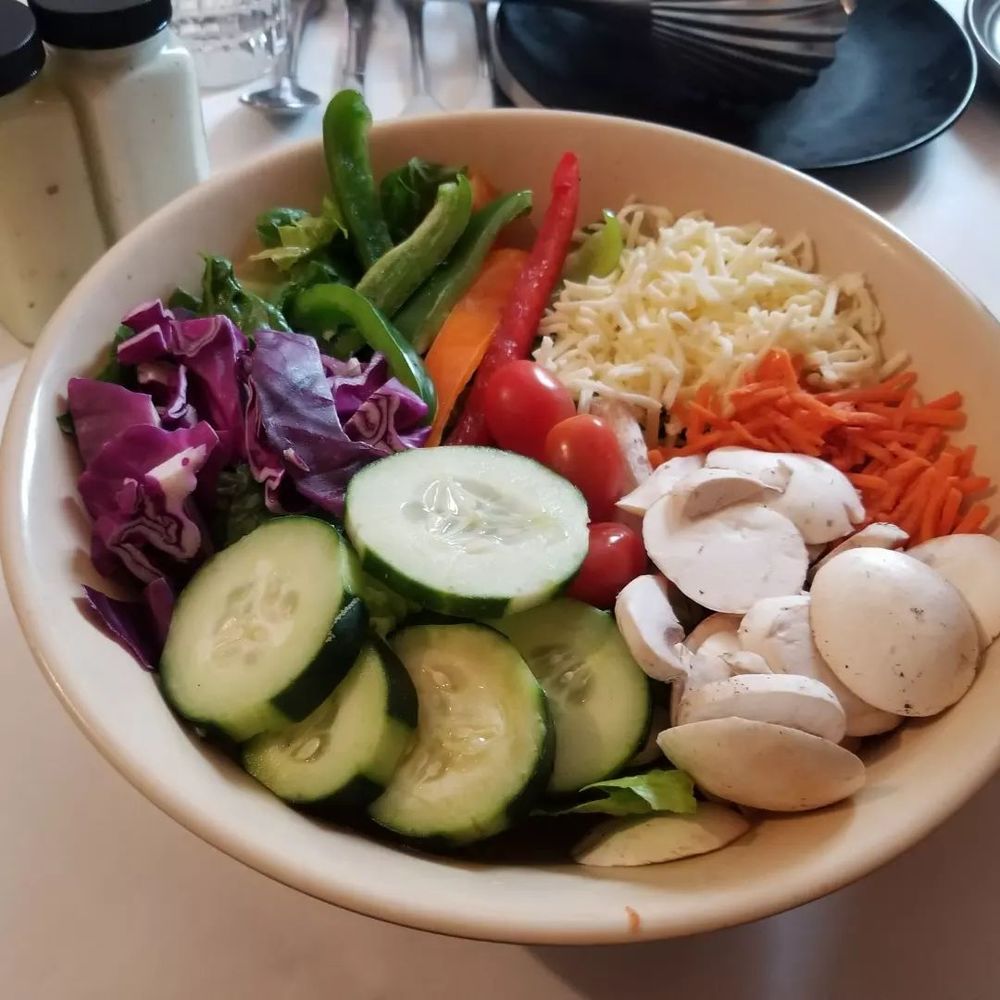 Saybrook Fish House - Family style salad with homemade dressings - Seafood Near Me - Rocky Hill, Connecticut