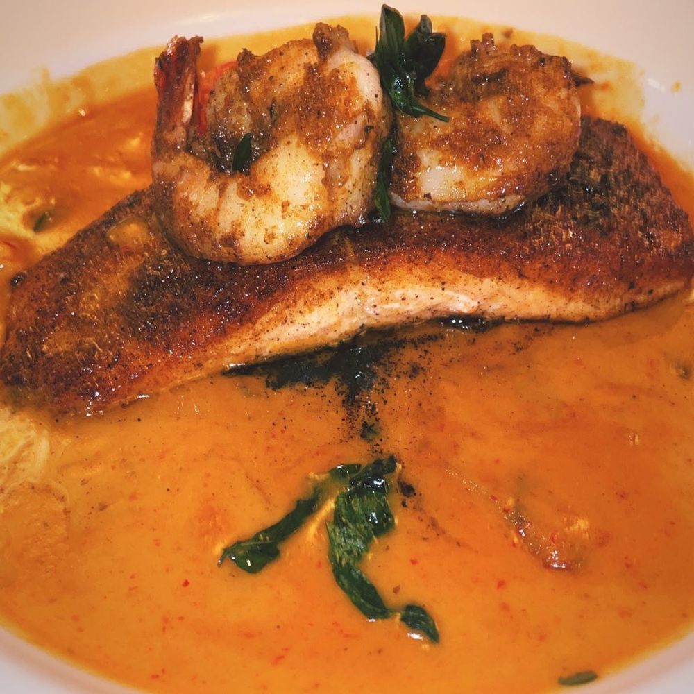 Mia Restaurant - Daily Special (salmon and shrimp in spicy Panag curry) - Asian Fusion Near Me - Ithaca, New York