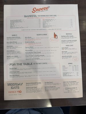 Menu photo 4 Snooze, an A.M. Eatery Overland Park, KS Menu photo 4 Snooze, an A.M. Eatery Overland Park, KS