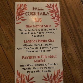 Panxa Cocina - Fall cocktails - Cocktail Bars Near Me - Long Beach, California Panxa Cocina - Fall cocktails - Cocktail Bars Near Me - Long Beach, California