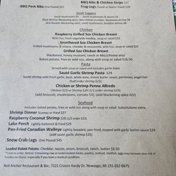 Red Anchor Inn - Menu