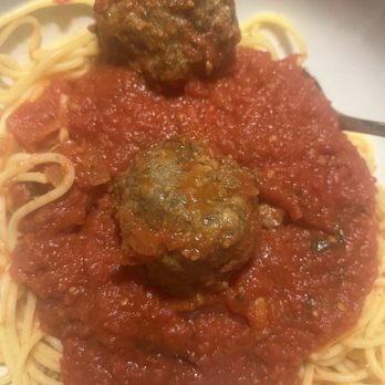 Vic's Casual Dining - My bowl of spaghetti with my two extra meatballs - Italian Near Me - Southgate, Michigan