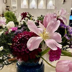 Beautiful bar and flowers
