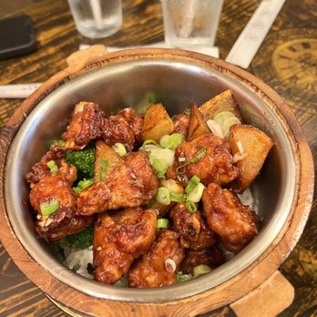 Fun Station - Crispy spare ribs wooden bucket - Noodles Near Me - Honolulu, Hawaii