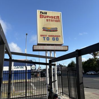 Phila Burger Station - sign - Burgers Near Me - Richmond, California Phila Burger Station - sign - Burgers Near Me - Richmond, California