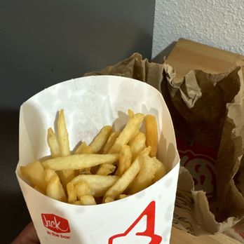 Jack in the Box - Large fries half way filled - Burgers Near Me - Hayward, California