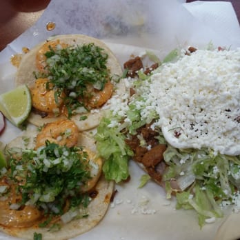 El Roy's Express Mex - Tostada and 2 shrimp tacos - Mexican Near Me - Petaluma, California El Roy's Express Mex - Tostada and 2 shrimp tacos - Mexican Near Me - Petaluma, California
