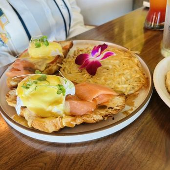 Happy Morning Cafe - Salmon Benedict - Breakfast & Brunch Near Me - Frisco, Texas Happy Morning Cafe - Salmon Benedict - Breakfast & Brunch Near Me - Frisco, Texas