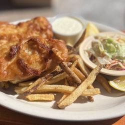 Hops & Dough Taproom - The Freshly battered and fried Fish & Chips are Amazing!