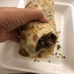 This is the actual burrito when I tried grabbing it... como en ensenada Mexico This is the actual burrito when I tried grabbing it... como en ensenada Mexico
