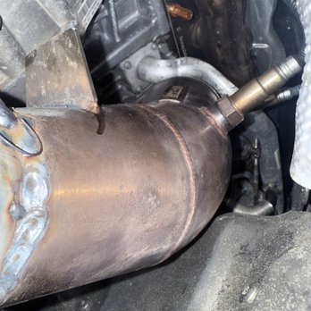 Bob's Radiator and Muffler - Pipe welded straight to hot side turbo manifold - Auto Repair Near Me - Durham, North Carolina Bob's Radiator and Muffler - Pipe welded straight to hot side turbo manifold - Auto Repair Near Me - Durham, North Carolina