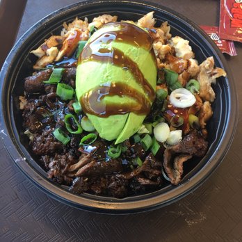 WaBa Grill - Half half bowl with avocado - Fast Food Near Me - Walnut, California