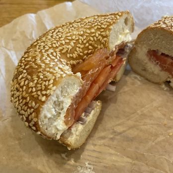 Georgetown Bagelry - Miami Burger Bagel with sesame bun - Bagels Near Me - Bethesda, Maryland Georgetown Bagelry - Miami Burger Bagel with sesame bun - Bagels Near Me - Bethesda, Maryland