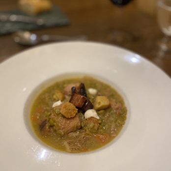 Rainbow Ranch Lodge Restaurant - Split Pea Soup - New American Near Me - Gallatin Gateway, Montana Rainbow Ranch Lodge Restaurant - Split Pea Soup - New American Near Me - Gallatin Gateway, Montana