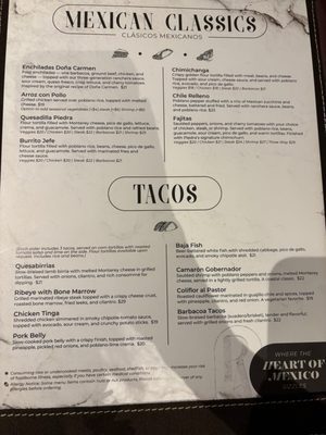 Menu photo 5 Piedra Indianapolis, IN