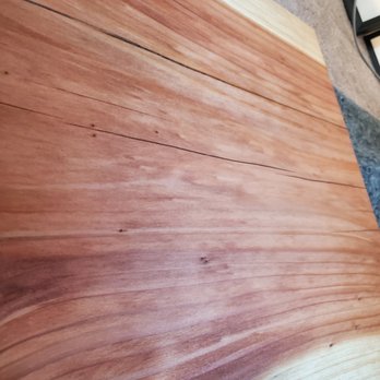 Truwood Builders - Uneven stain that leaves the piece unfinished and unsealed to water - Home Decor Near Me - rio Linda ca, California