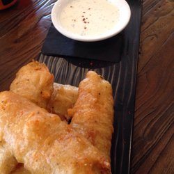 1750 Taphouse - Fried pickles-comes with 6 pickles and ranch. If you like lots of batter, these are for you! Good shareable starter