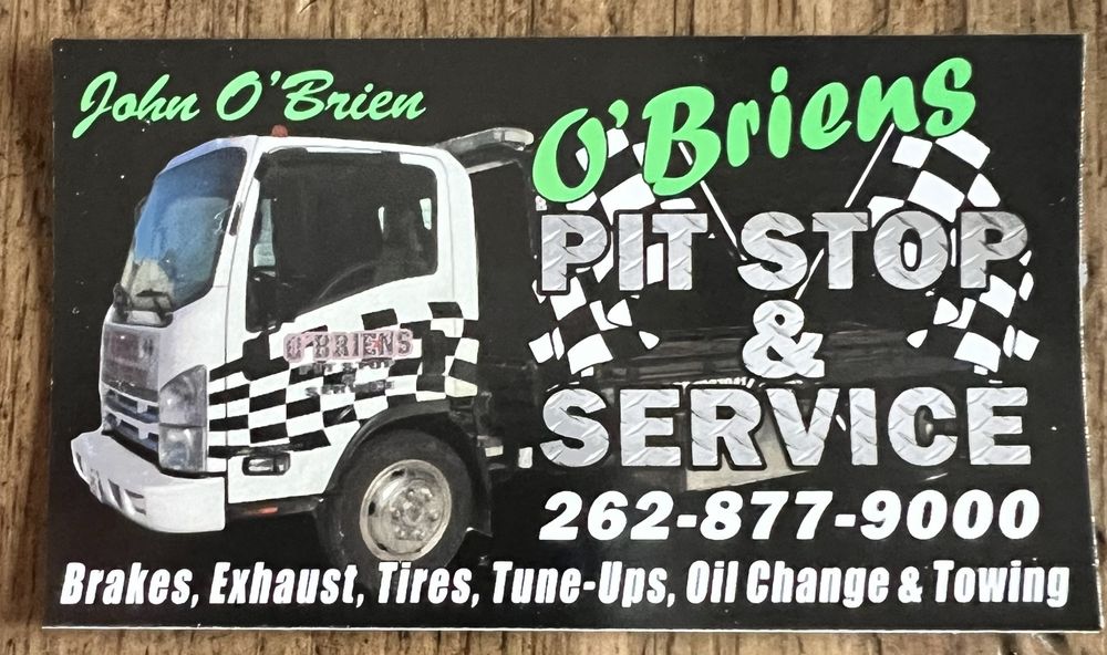 O’BRIENS PIT STOP & SERVICE Updated September 2024 350 N Lake Ave