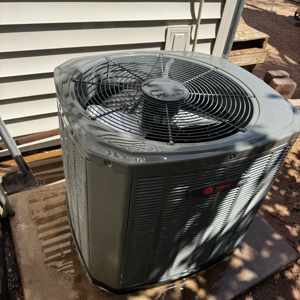 Peavler AC & Heating - The other unit that he cleaned, along with pulling weeds and leaves - Heating & Air Conditioning/HVAC Near Me - Mesa, Arizona