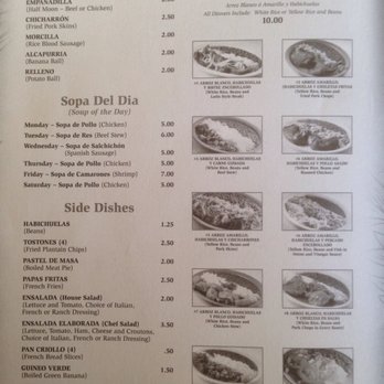 Rincón Criollo - Menu 2 - Latin American Near Me - Cleveland, Ohio Rincón Criollo - Menu 2 - Latin American Near Me - Cleveland, Ohio
