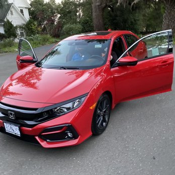 Hansel Honda - Dillon delivering the car to us at our home, with our babe sleeping upstairs. What an awesome guy! - Car Dealers Near Me - Petaluma, California Hansel Honda - Dillon delivering the car to us at our home, with our babe sleeping upstairs. What an awesome guy! - Car Dealers Near Me - Petaluma, California