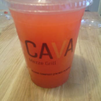 CAVA - Strawberry Mint juice!! - Mediterranean Near Me - Washington Center Fairfax, Virginia