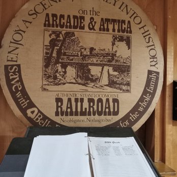 Arcade & Attica Railroad - Don't forget to sign the guest book - Kids Activities Near Me - Arcade, New York