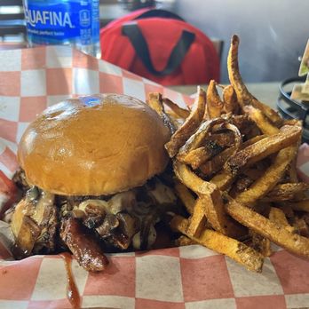 Burger Billy’s Joint - The Cherrydale Brisket Burger and Regular Fries - Burgers Near Me - Arlington, Virginia Burger Billy’s Joint - The Cherrydale Brisket Burger and Regular Fries - Burgers Near Me - Arlington, Virginia