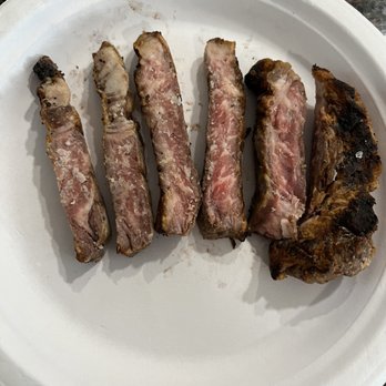 Supperland - The left over Wagu NY Strip 16 oz served sliced $120 - Southern Near Me - Charlotte, North Carolina