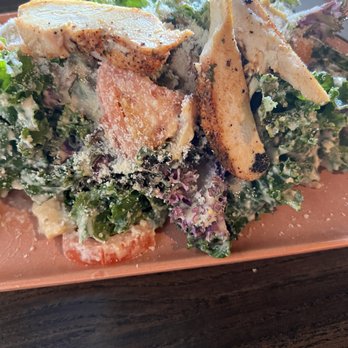 Oak 36 Bar & Kitchen - Caesar Kale Salad with grilled chicken - Bars Near Me - Savannah, Georgia